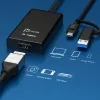j5create JVA11-N 4K HDMI™ fiksavimo adapteris, juodas, USB 3.2 Gen 1 (3.1 Gen 1), 3840 x 2160 pikselių, aliuminis, 0.19 m, Taivanas
