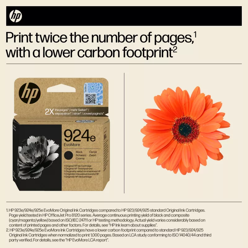 Original HP 924e EvoMore juoda kasetė