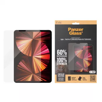PanzerGlass ® Ekrano apsauginis stiklas iPad Pro 11'' (2018–2022) | iPad Air 10,9'' (2020, 2022) | Ultra-Wide Fit