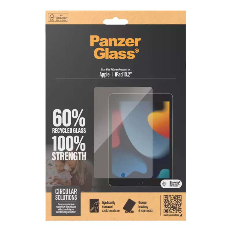 PanzerGlass® ekrano apsauga iPad 10.2'' (2019-2021) | Ultra-Wide Fit