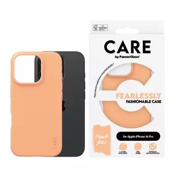 PanzerGlass CARE by Fashionable Case Peachy permatomas dėklas iPhone 16 Pro