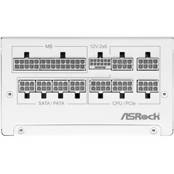 ASRock Steel Legend SL-850G 850W 80+ Gold White ATX maitinimo blokas