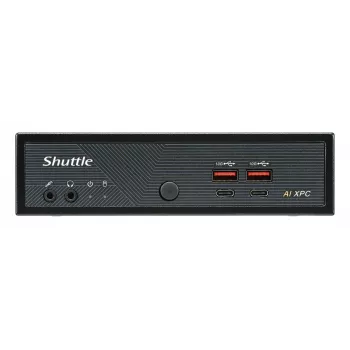 Shuttle Slim AI PC DN11H9 Intel Core Ultra 9 185H, Intel Arc grafika, 2xHDMI, 2x DP, 4x 2.5 Gbit LAN, VESA, 24/7 nuolatinis darbas