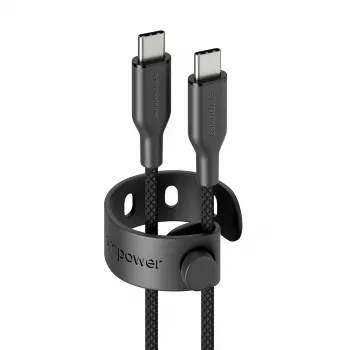 PanzerGlass empower™ by ® Racing 60W USB-C į USB-C laidas | USB 2.0 | 1,2 m | Space Black
