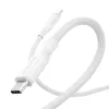 PanzerGlass empower™ by ® Racing USB-C į USB-C laidas, 60 W, USB 2.0, 2 m, sidabriškai baltas