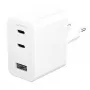 PanzerGlass empower™ by ® Turbo 70W kelių įrenginių įkroviklis su 2x USB-C + USB-A | EU kištukas | sidabriškai baltas