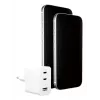 PanzerGlass empower™ by ® Turbo 70W kelių įrenginių įkroviklis su 2x USB-C + USB-A | EU kištukas | sidabriškai baltas