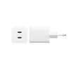 PanzerGlass empower™ by ® Turbo 45W įkroviklis su 2 x USB-C | EU kištukas | sidabriškai baltas