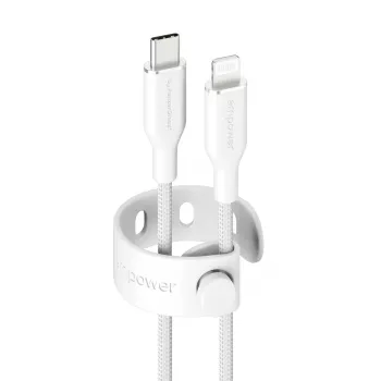 PanzerGlass empower™ by ® Racing 60W USB-C į Lightning laidas | USB 2.0 | 1,2 m | sidabriškai baltas