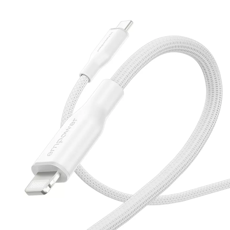 PanzerGlass empower™ by ® Racing 60W USB-C į Lightning laidas | USB 2.0 | 1,2 m | sidabriškai baltas