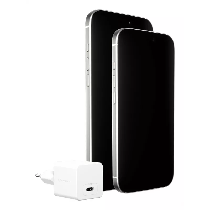 PanzerGlass empower™ by ® Turbo 30W įkroviklis vienas USB-C | EU kištukas | sidabriškai baltas