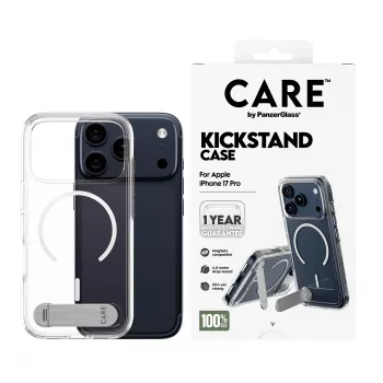 PanzerGlass CARE™ by ® Dėklas Skaidrus su Atramėle ir MagSafe iPhone 17 Pro