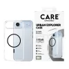 PanzerGlass CARE by Flagship Case nugarėlė iPhone Air, skaidri Urban Explorer su juodu MagSafe