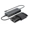USB-C stotelė ir nešiojamojo kompiuterio įkroviklis HP 9H0H9AA#ABB kompaktiškas dizainas, universali jungtis
