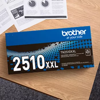 Kasetė su toneriu Brother TN2510XXL XXL juoda, 3000 puslapių, 1 vnt.
