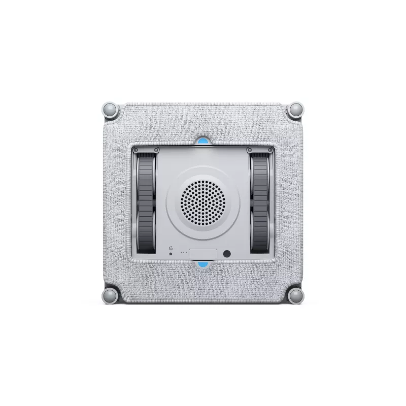 Langų valiklis Ecovacs WINBOT MINI – siurbimas, baterija Li‑Ion, min langas 22×25 cm, 1,3 kg, 215×215×55 mm, pilka/balta