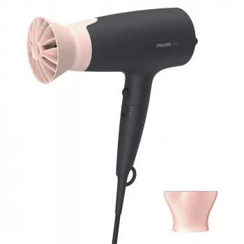 Philips 3000 serijos BHD350/10 Plaukų džiovintuvas, DC, juodas, rožinis, pakabinimo kilpa, 1.8 m, 2100 W, 220 - 240 V