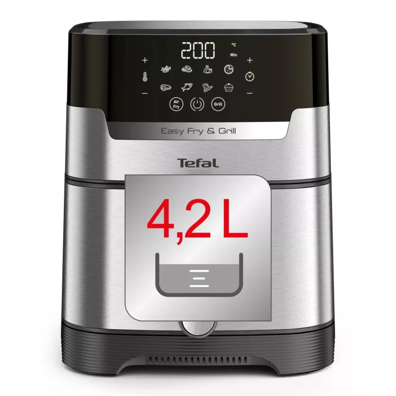 Tefal Easy Fry & Grill EY505D karšto oro gruzdintuvė 4.2 L 1550 W nerūdijantis plienas