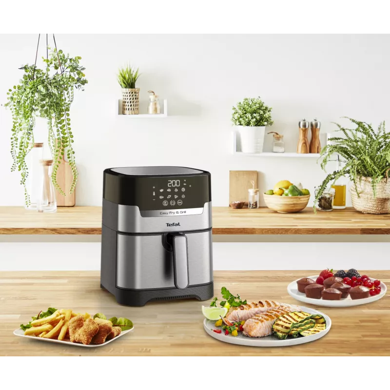 Tefal Easy Fry & Grill EY505D karšto oro gruzdintuvė 4.2 L 1550 W nerūdijantis plienas