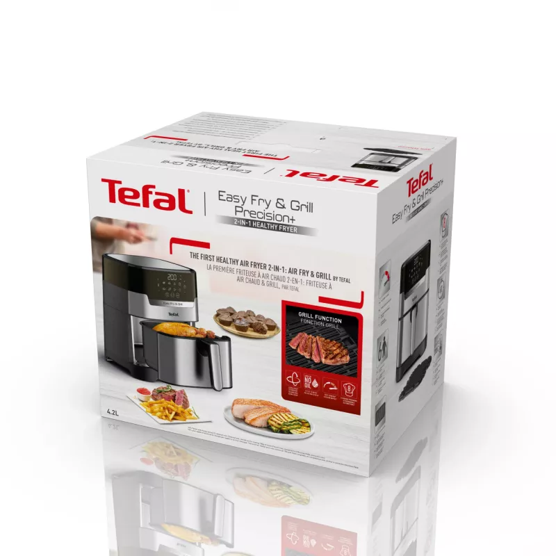 Tefal Easy Fry & Grill EY505D karšto oro gruzdintuvė 4.2 L 1550 W nerūdijantis plienas
