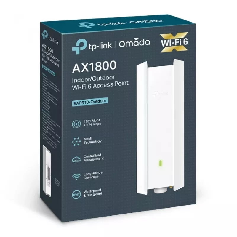 TP-Link Omada EAP610-Outdoor 1800 Mbit/s Baltas Power over Ethernet (PoE)