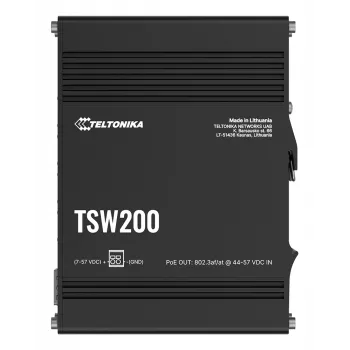 TELTONIKA TSW200 Pramoninis nevaldomas PoE+ Gigabit Ethernet jungiklis