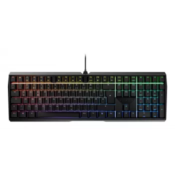 CHERRY MX 3.0S RGB klaviatūra žaidimams USB QWERTZ vokiška juoda