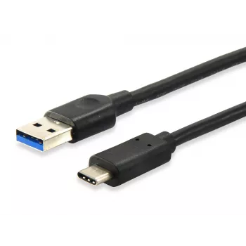 Equip USB 3.0 Type C į Type A laidas, 0,5 m, USB C, USB A, USB 3.2 Gen 1 (3.1 Gen 1), 5 Gbit/s, juodos spalvos