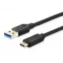 Equip USB 3.0 Type C į Type A laidas, 0,5 m, USB C, USB A, USB 3.2 Gen 1 (3.1 Gen 1), 5 Gbit/s, juodos spalvos