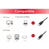 Equip USB 2.0 tipo A į tipo B laidas, 2,0 m, juodas
