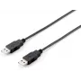 Equip USB 2.0 laidas, A tipo (vyriškas) į B tipo (vyrišką), 1,8 m, juodas