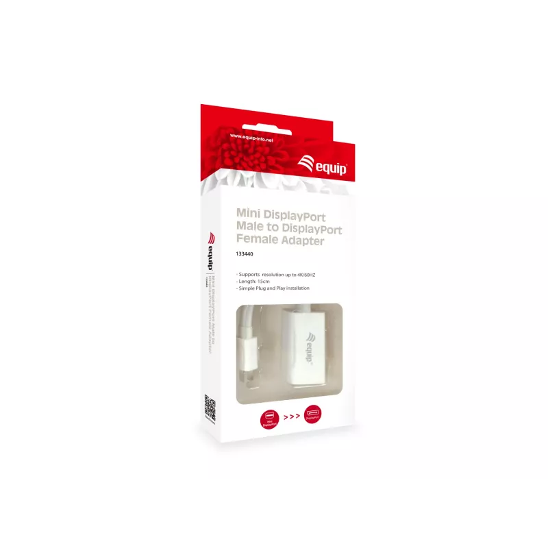 Adapteris Mini DisplayPort į DisplayPort Equip 133440