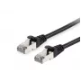 Equip Cat.6 S/FTP jungiamasis laidas, 15 m, juodas