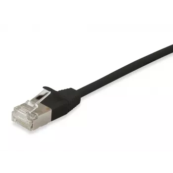 Laidas Equip Cat.6A F/FTP Slim Patch, 0,25 m, juodas