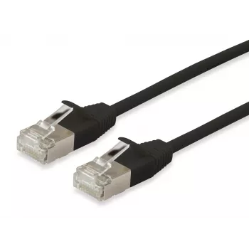 Equip Cat.6A F/FTP Slim Patch Cable 2 m, juoda