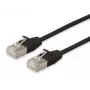 Equip Cat.6A F/FTP Slim Patch Cable, 7,5m, juoda