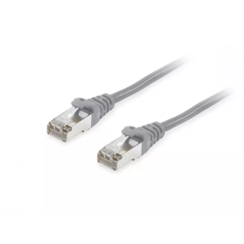 Equip Cat.6A S/FTP patch laidas, 10 m, pilka