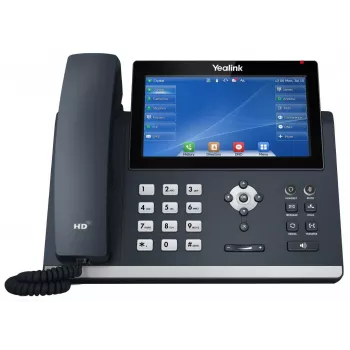 IP telefonas Yealink SIP-T48U pilka spalva su LED ekranu ir Wi-Fi
