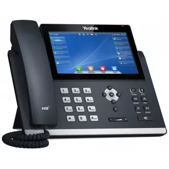 IP telefonas Yealink SIP-T48U pilka spalva su LED ekranu ir Wi-Fi