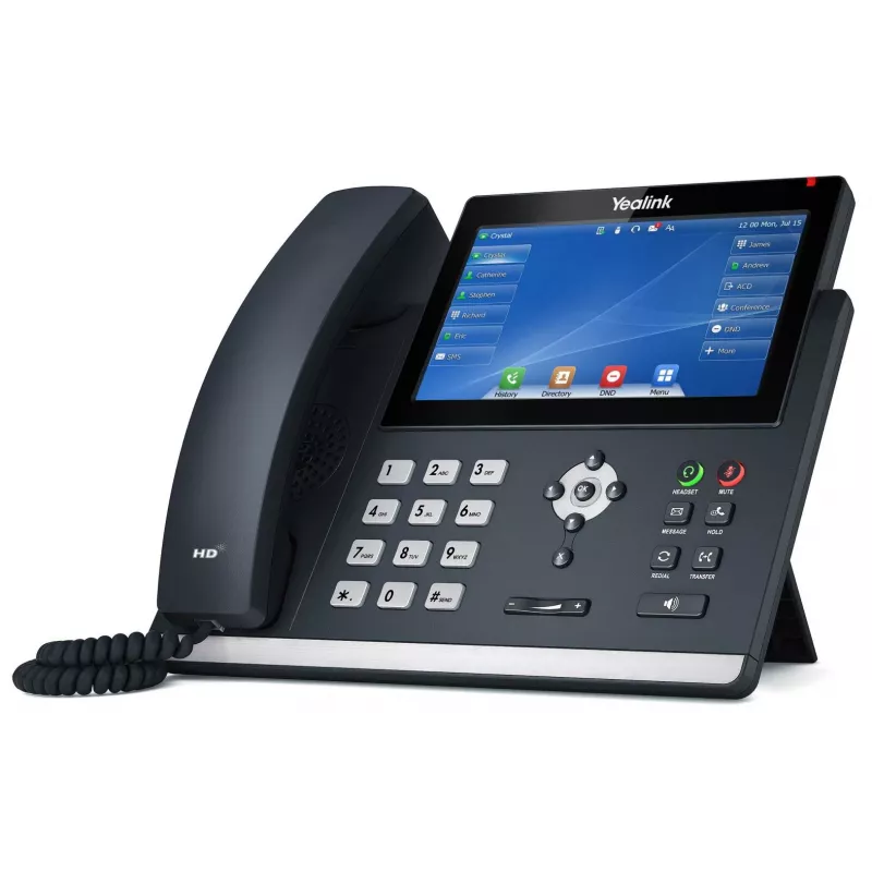 IP telefonas Yealink SIP-T48U pilka spalva su LED ekranu ir Wi-Fi