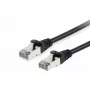 Equip Cat.6A S/FTP patch kabelis, juodas, 0,15 m