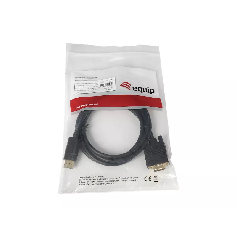 Equip DisplayPort (vyriškas) į VGA HD15 (vyriškas) laidas, 2 m