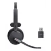 Yealink WH64 Hybrid Mono Teams Belaidis Ausinių Rinkinys DECT/Bluetooth Juoda