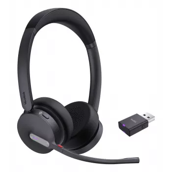 Yealink WH64 Hybrid Dual Teams belaidė ausinė DECT+Bluetooth, juoda, skirta biurui ir kontaktų centrui