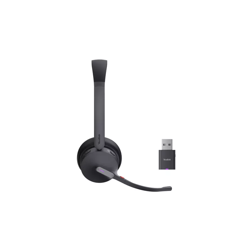Yealink WH64 Hybrid Dual Teams belaidė ausinė DECT+Bluetooth, juoda, skirta biurui ir kontaktų centrui