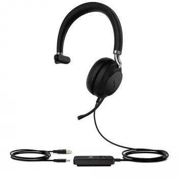 Yealink UH38 Mono Teams -W/O BAT USB-A-USB laidinis ausinių komplektas
