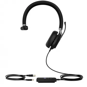 Yealink UH38 Mono Teams -W/O BAT USB-A-USB laidinis ausinių komplektas
