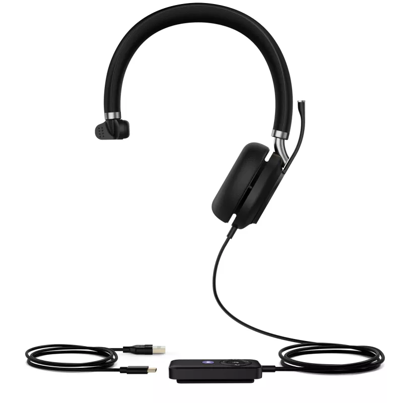 Yealink UH38 Mono Teams -W/O BAT USB-A-USB laidinis ausinių komplektas
