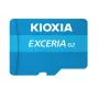MicroSDHC atminties kortelė Kioxia EXCERIA G2 128 GB UHS-III U3 V30 A1, skaitymas 100 MB/s, rašymas 50 MB/s, mėlyna