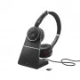 Jabra Evolve 75 SE - UC Stereo su įkrovimo stotele, laidinis ir belaidis, skambučiai/muzika, 20 - 20000 Hz, 177 g, ausinės, juodos